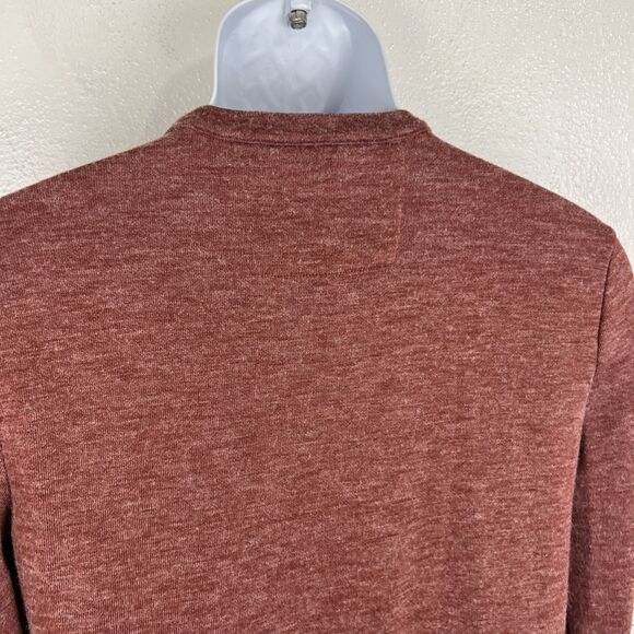Banana Republic Sweater Men Small Red Long Sleeve Pullover Henley Casual - Picture 10 of 12